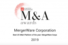 MergerWare awarded the ‘Best US M&A Platform of the Year’